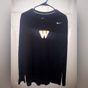 Men's Long Sleeve Shirt Nike Dri-Fit Washington Commanders Logo XL